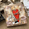 Obrázek Valentýnské přáníčko Srdce s knoflíčkem