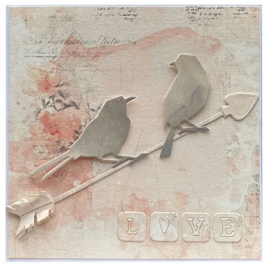 Obrázek Svatební přání - Dva ptáčci