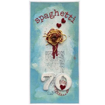 Obrázek Přání k 70. narozeninám Špagety