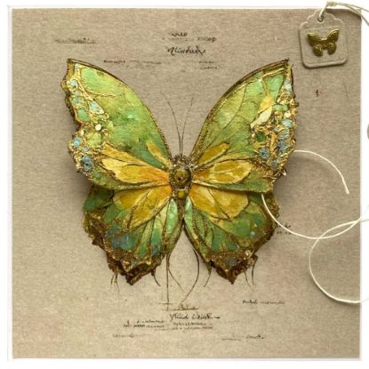 Obrázek Přáníčko do obálky Motýl - hra barev 4
