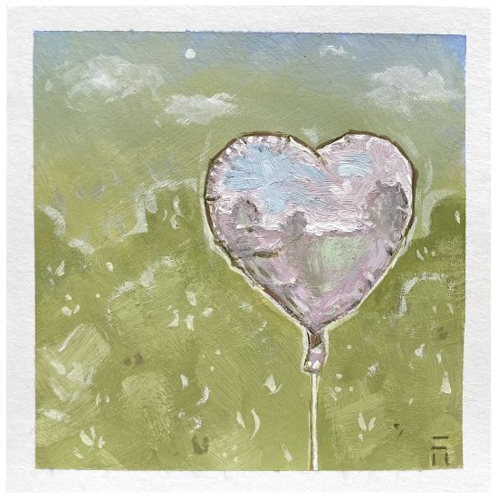 Obrázek Přání do obálky série Srdce - Balónek