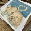 Obrázek Přání do obálky série Srdce - Kočičí ocásky