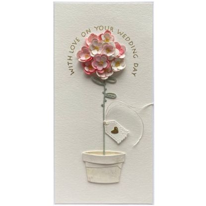 Obrázek Svatební přání - Růžová květina 2