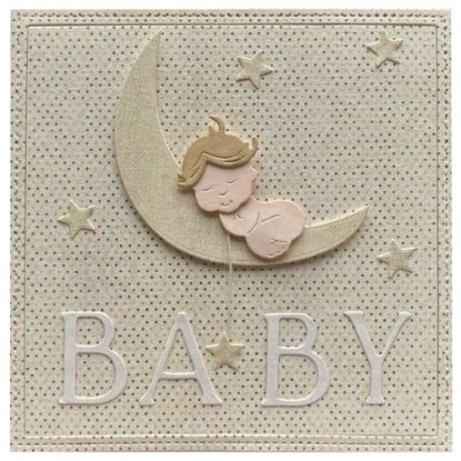 Obrázek Přání k narození miminka Měsíc-baby