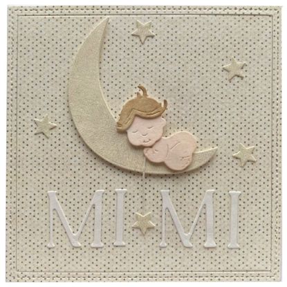 Obrázek Přání k narození miminka Měsíc-mimi