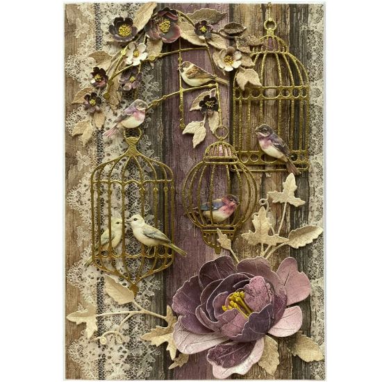 přáníčko ve stylu vintage