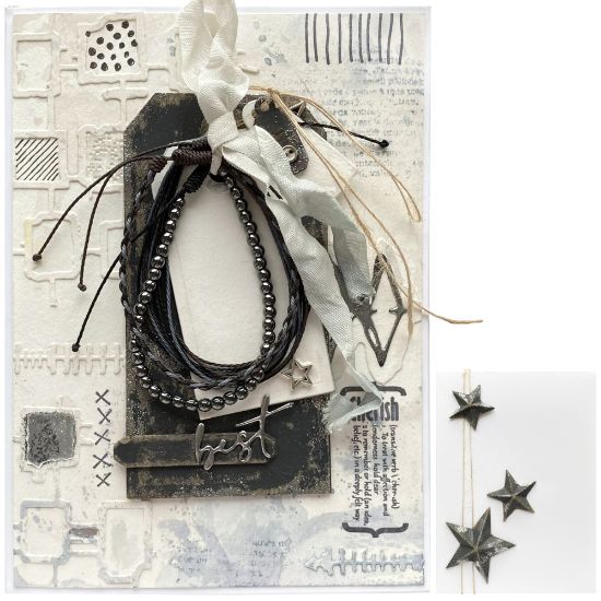 Obrázek Přání v krabičce s dárečkem Náramky hematit