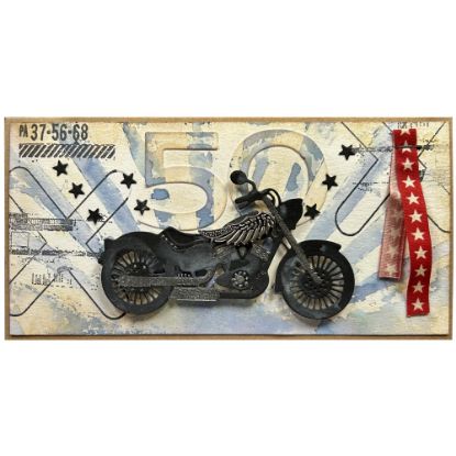 Obrázek Přáníčko k 50. narozeninám Motorkář